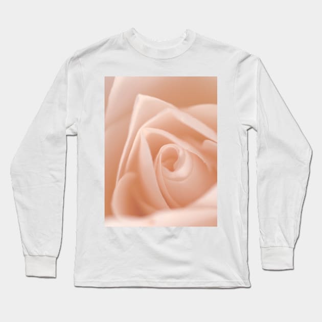 Light Pink Rose Long Sleeve T-Shirt by NewburyBoutique